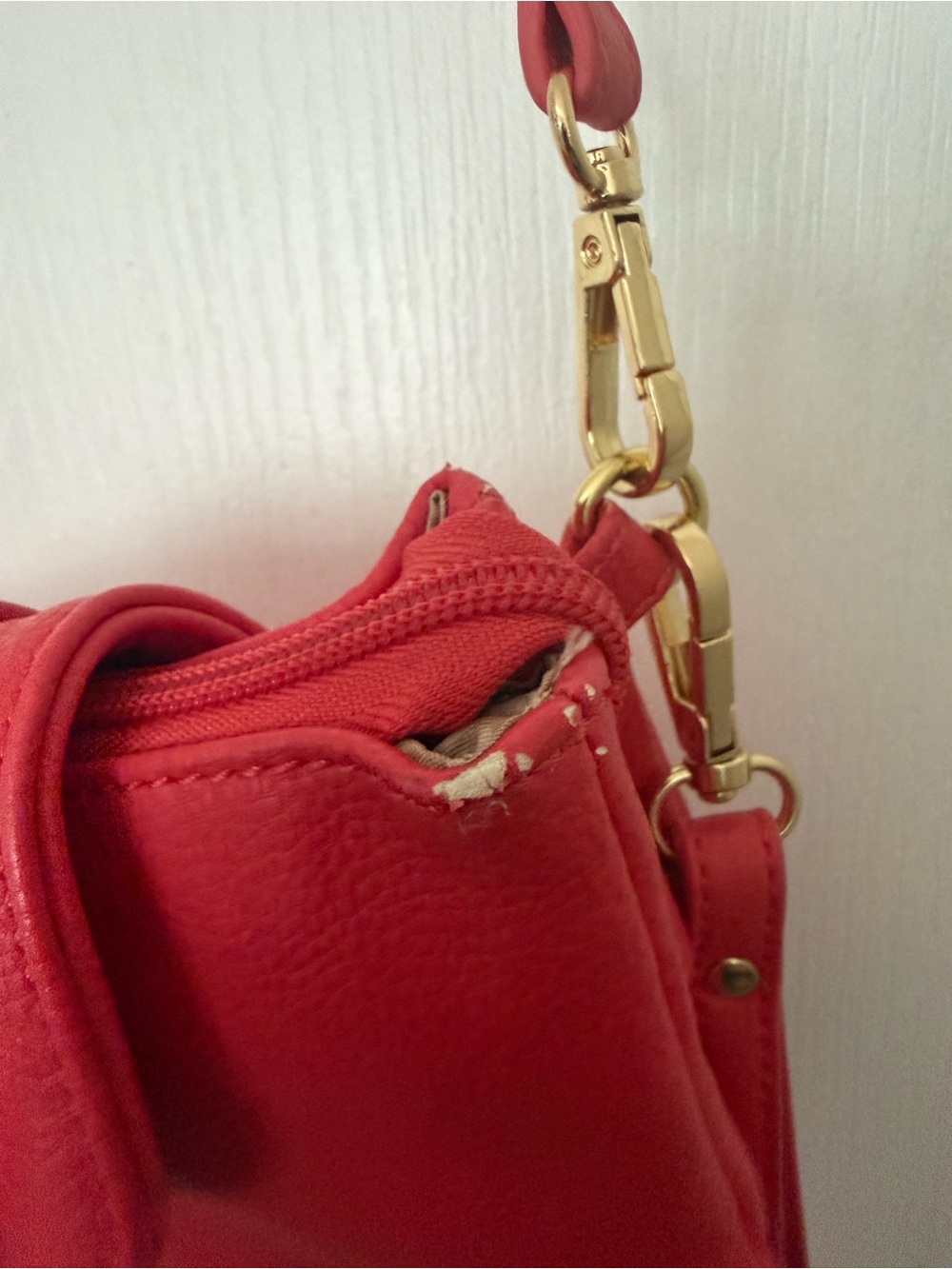 Charming Charlie Coral Pink Multi-Compartment Crossbody Bag - Picture 10 of 10